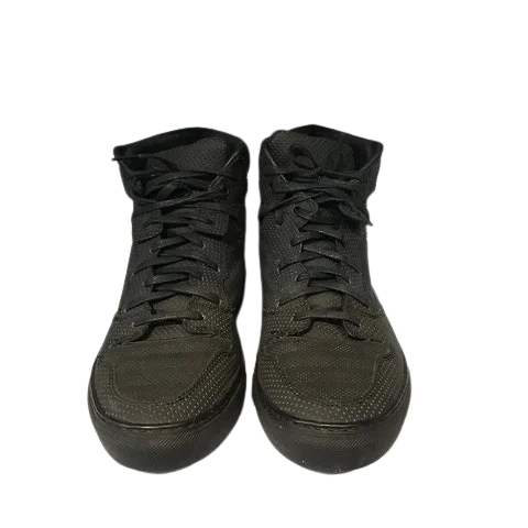 Black Leather Balenciaga Sneakers