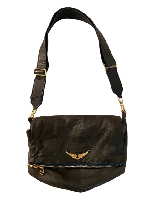 Navy Leather Zadig & Voltaire Shoulder Bag