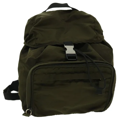 Brown Nylon Prada Backpack