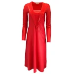 Red Fabric Saks Potts Dress