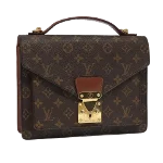 Brown Canvas Louis Vuitton Briefcase