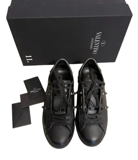 Black Leather Valentino Sneakers