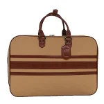 Beige Canvas Yves Saint Laurent Travel Bag