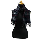 Navy Cashmere Burberry Scarf