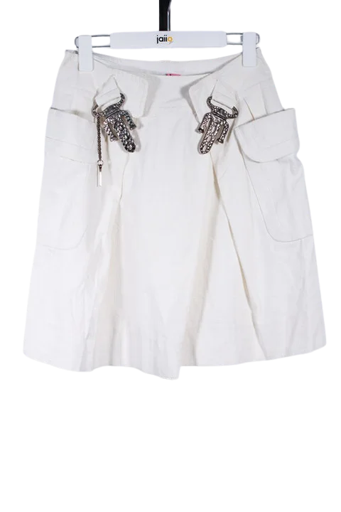 White Cotton Chloé Skirt