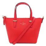 Red Leather Kate Spade Handbag