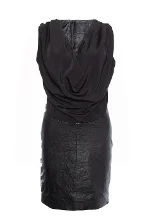 Black Leather Gestuz Dress