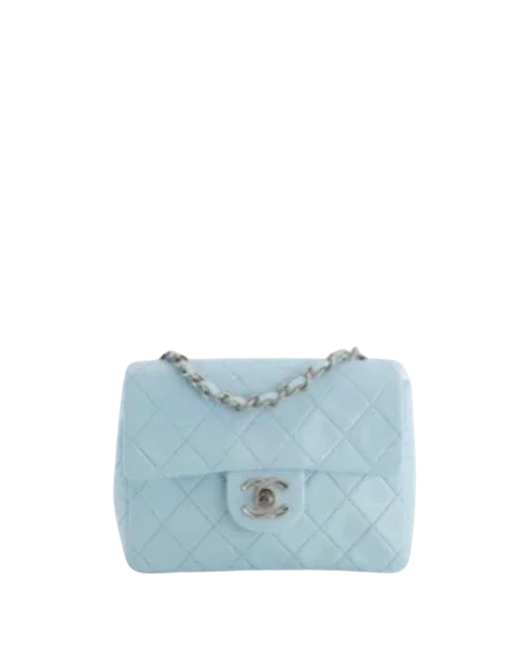 Blue Leather Chanel Handbag