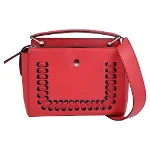 Red Leather Fendi Shoulder Bag