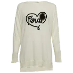 White Fabric Fendi Sweater