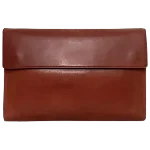 Brown Leather Loewe Clutch