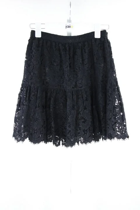 Black Cotton Saint Laurent Skirt