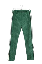 Green Polyester Lacoste Pants