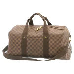 Brown Canvas Louis Vuitton Weekend Bag