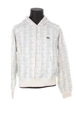 White Cotton Lacoste Sweatshirt