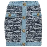 Blue Fabric Balmain Skirt