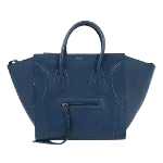 Navy Leather Celine Luggage