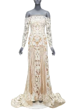 White Silk Zuhair Murad Dress