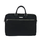 Black Fabric Burberry Briefcase