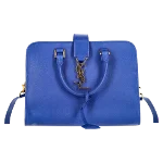 Blue Leather Yves Saint Laurent Tote