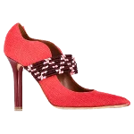 Red Raffia Malone Souliers Heels