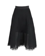 Black Polyester DKNY Skirt