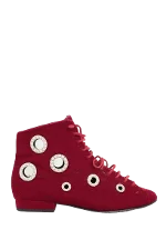 Red Fabric Stella Luna Boots