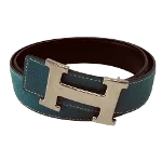 Blue Leather Hermès Belt