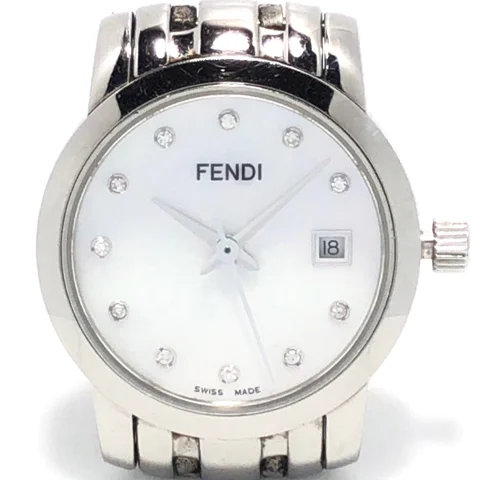 Silver Stainless Steel Fendi Watch