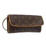 Brown Canvas Louis Vuitton Twin Pochette