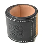 Black Leather Loewe Bracelet