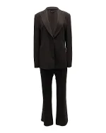 Brown Polyester Armani Suit