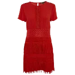 Red Fabric Maje Dress