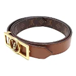 Brown Leather Louis Vuitton Belt