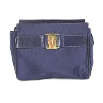 Blue Fabric Salvatore Ferragamo Pouch