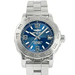 Blue Stainless Steel Breitling Watch