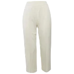 White Fabric Loro Piana Pants