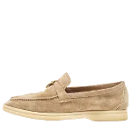 Beige Suede Loro Piana Flats