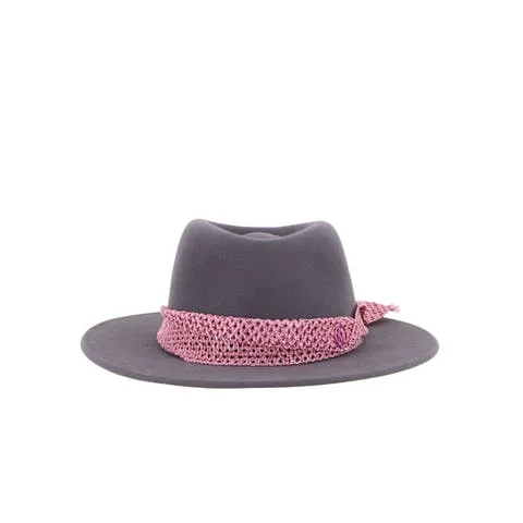 Purple Suede Maison Michel Hat