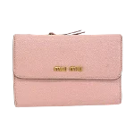 Pink Leather Miu Miu Wallet