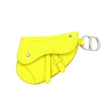 Yellow Leather Dior Cosmetic Pouch