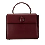 Red Leather Cartier Handbag