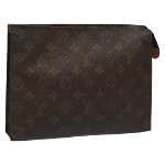 Brown Canvas Louis Vuitton Poche Toilette