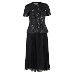 Black Polyester Self Portrait Dress