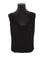 Black Viscose Plein Sud Top