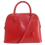 Red Leather Hermès Bolide