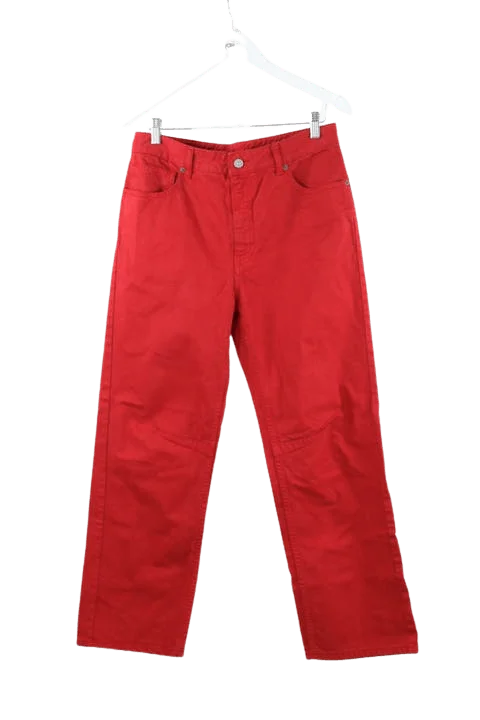 Red Cotton Maison Margiela Pants