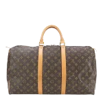 Brown Canvas Louis Vuitton Keepall