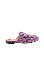 Pink Leather Gucci Flats
