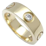 Gold Metal Cartier Ring